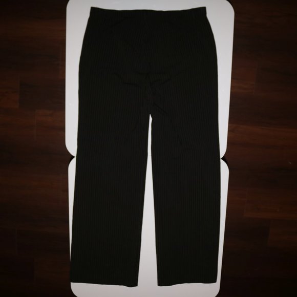 Larry Levine Pin Striped Stretch Pants 32x32 Sz 10 - Picture 6 of 8